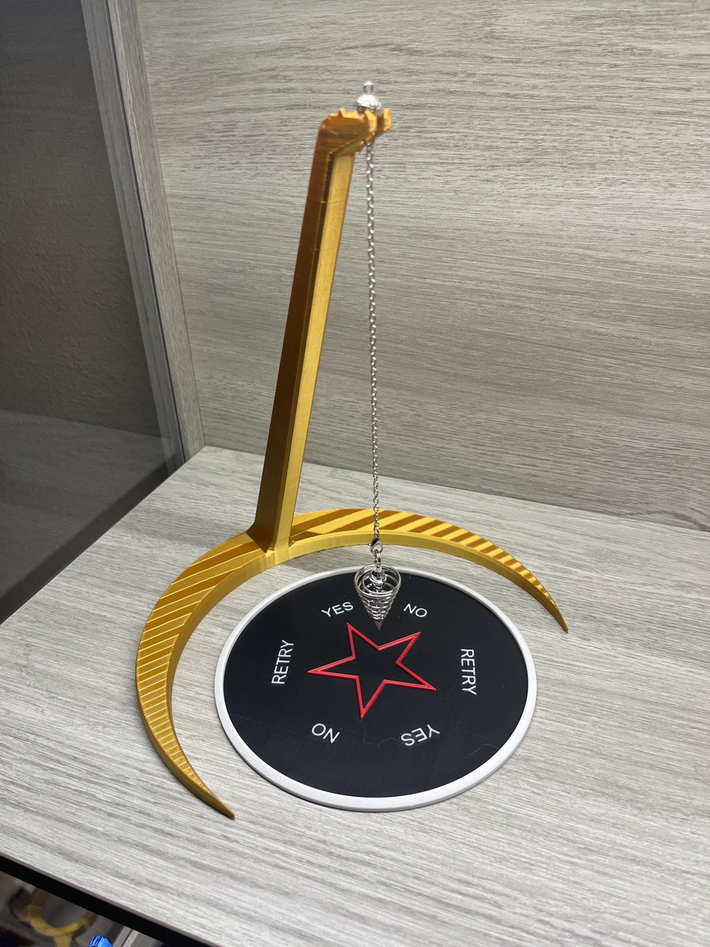 Extra Large Moon Stand (3D Printed PLA Plastic) for 8 inch divination boards. | | Wiccan Center