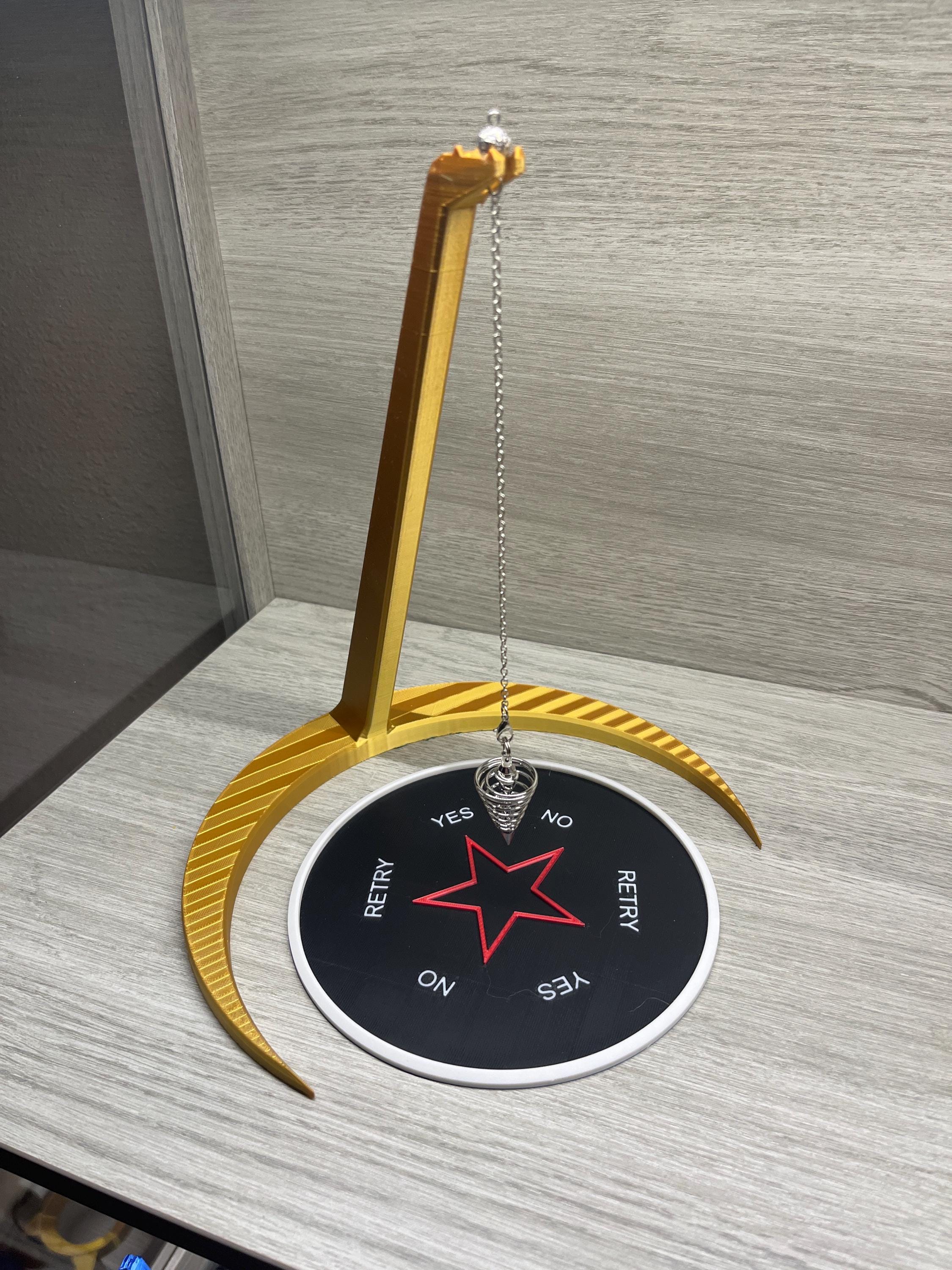 Extra Large Moon Stand (3D Printed PLA Plastic) for 8 inch divination boards. | | Wiccan Center