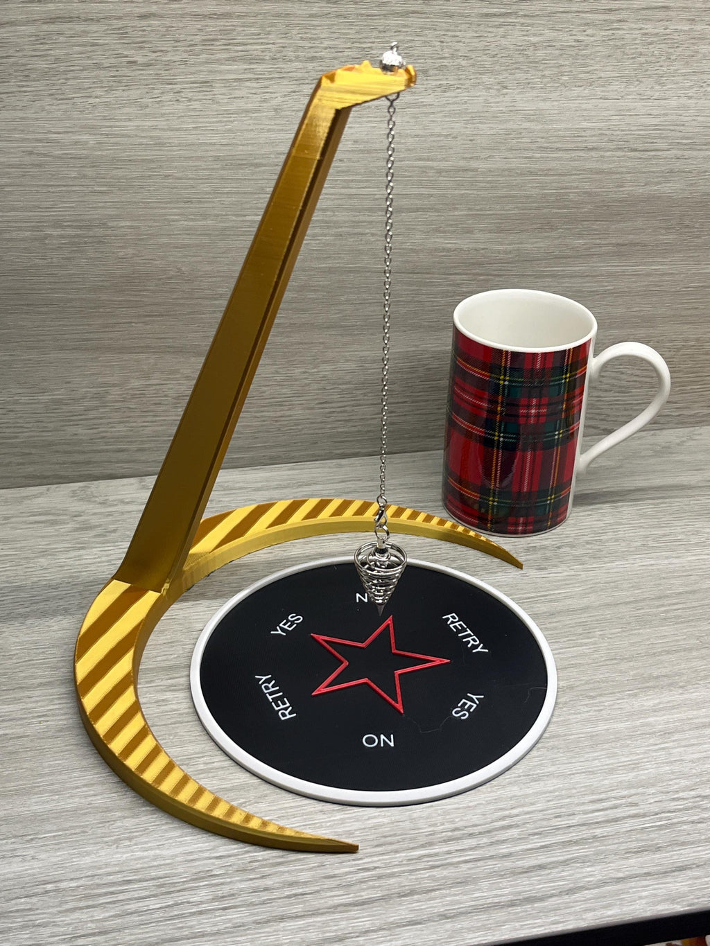 Extra Large Moon Stand (3D Printed PLA Plastic) for 8 inch divination boards. | | Wiccan Center