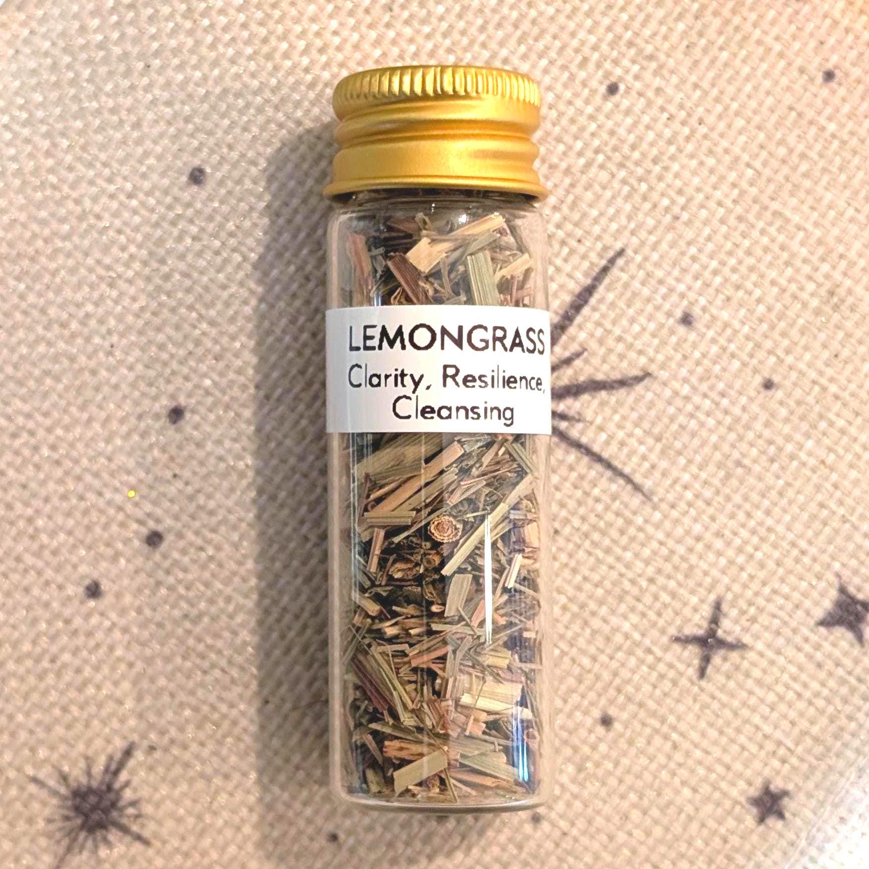 Lemongrass - Clarity, Resilience, & Cleansing | 15mL Herb Glass Jar