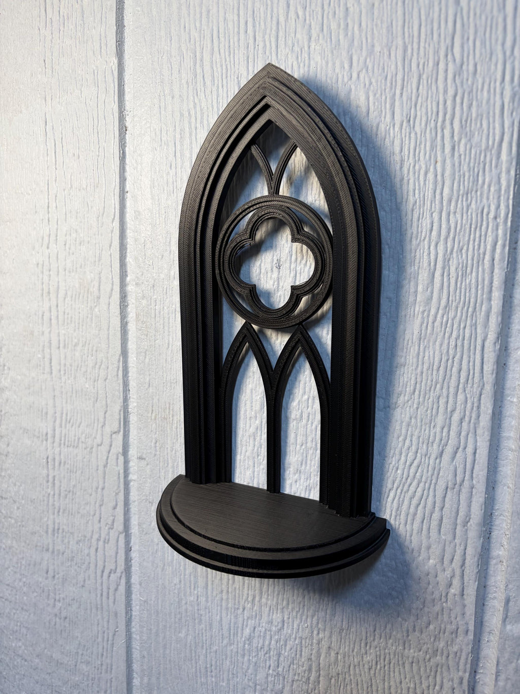 Gothic Arch Wall Art Display Stand- 3D Printed Goth Relief Decor | | Wiccan Center