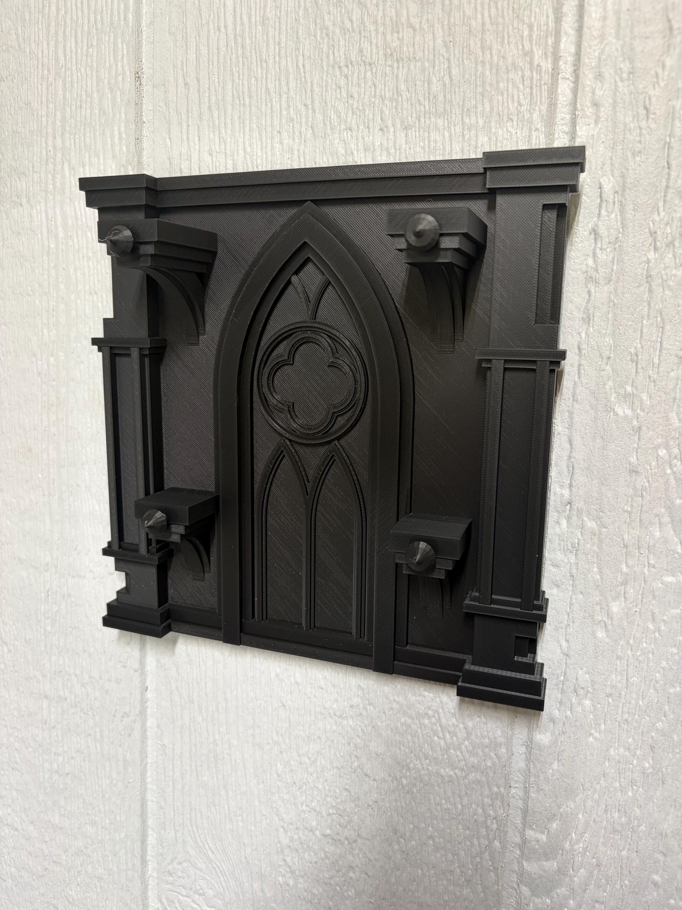 Gothic Wall Mounted Key Hook - 3D Printed Dark Decor Organizer | | Wiccan Center