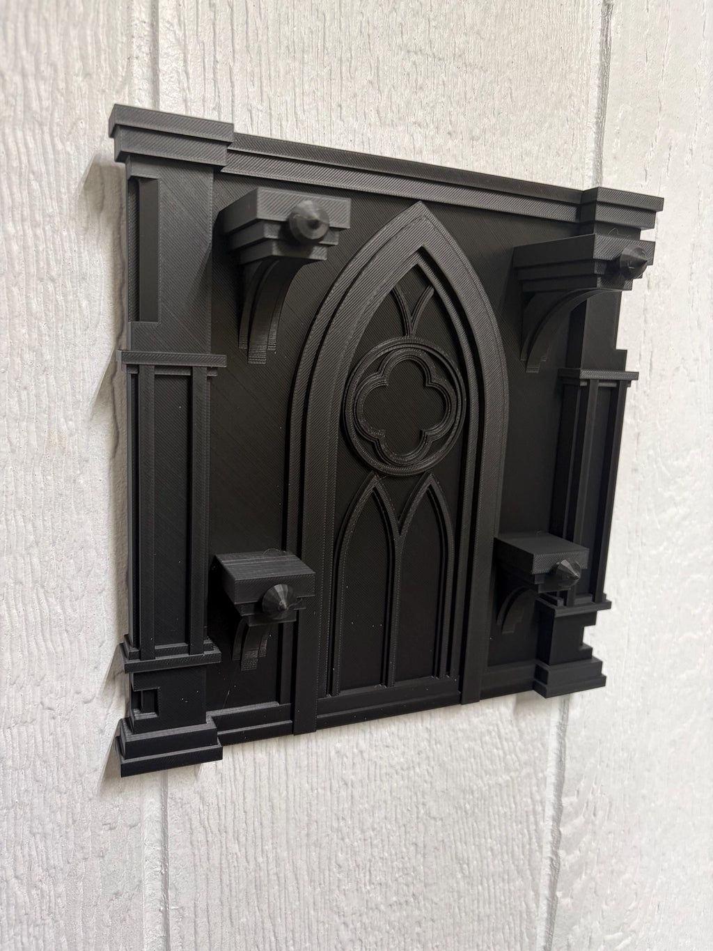 Gothic Wall Mounted Key Hook - 3D Printed Dark Decor Organizer | | Wiccan Center