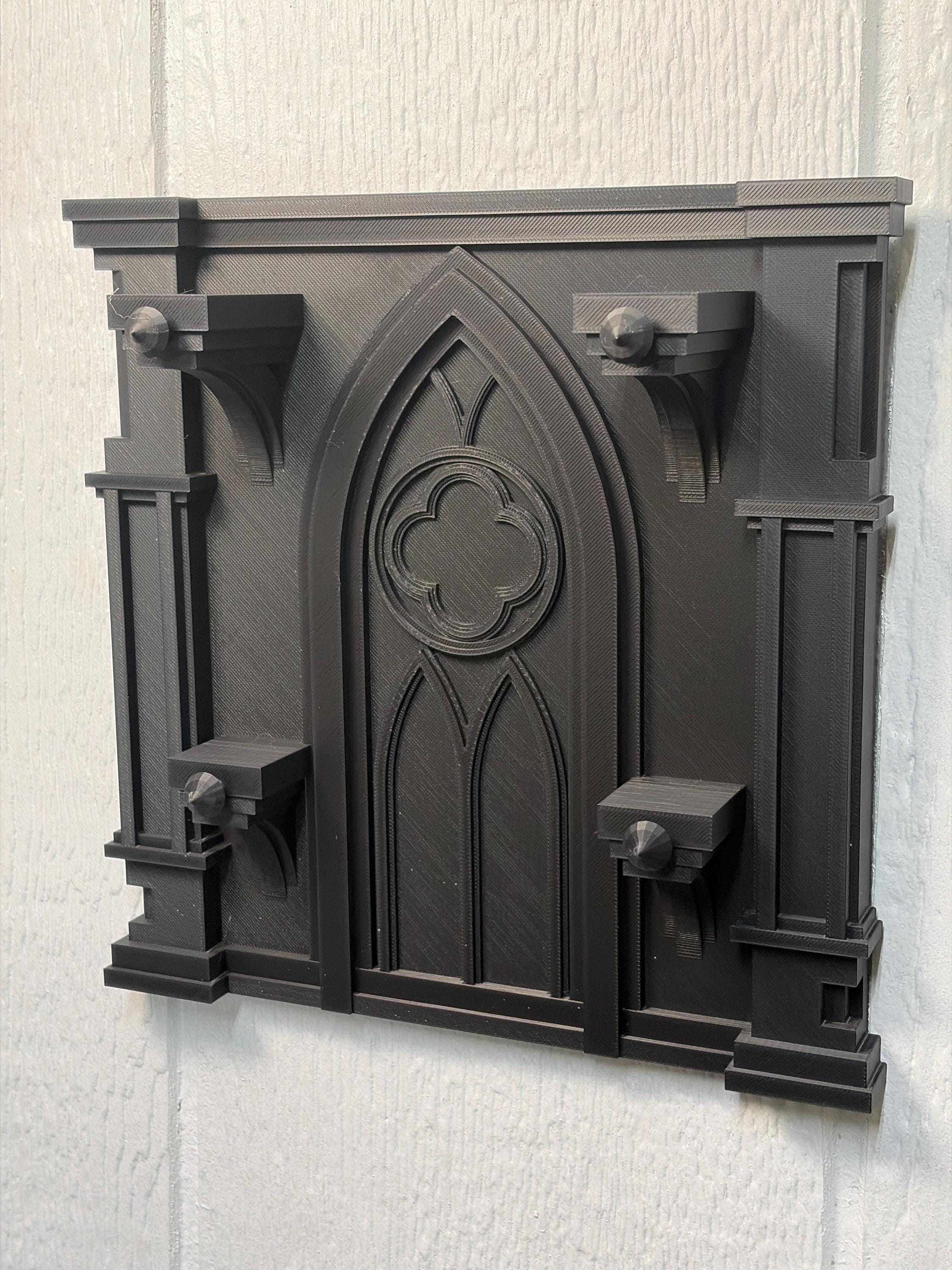 Gothic Wall Mounted Key Hook - 3D Printed Dark Decor Organizer | | Wiccan Center