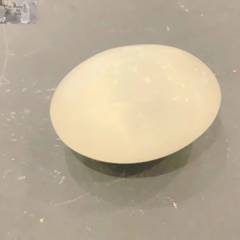 Large Selenite Palm Stone - Satin Spar