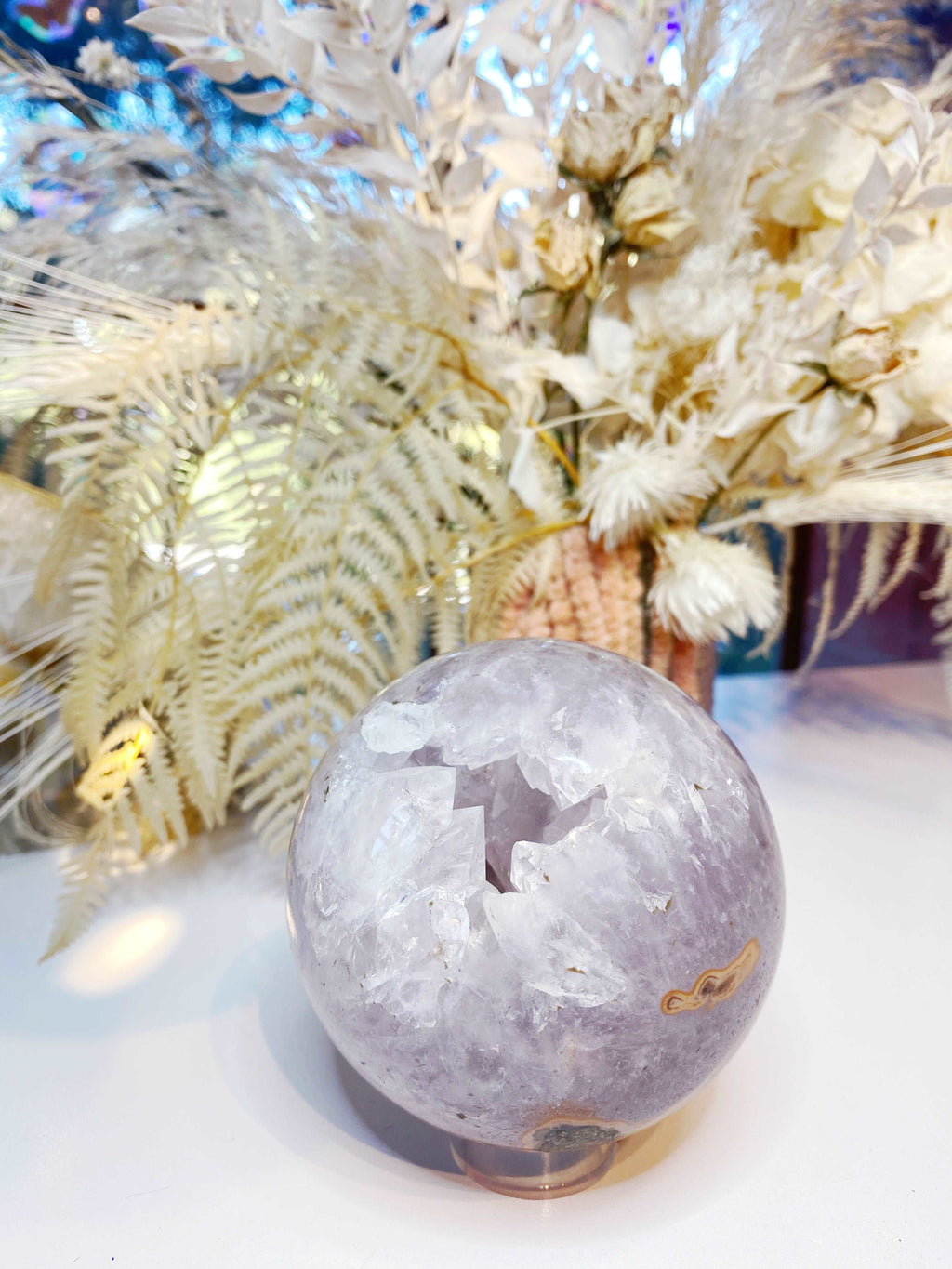 Amethyst Agate Sphere