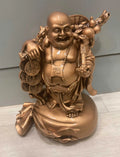 Bronze Laughing Fortune Buddha | Statues and Figurines | Wiccan Center