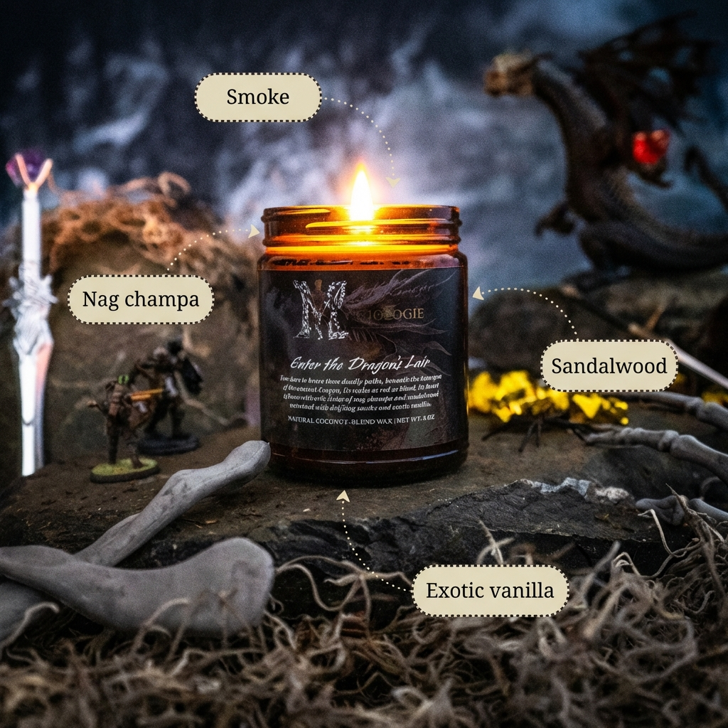 Enter the Dragon's Lair | Candle | Wiccan Center