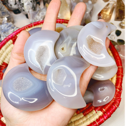 Druzy Agate Moons | | Wiccan Center