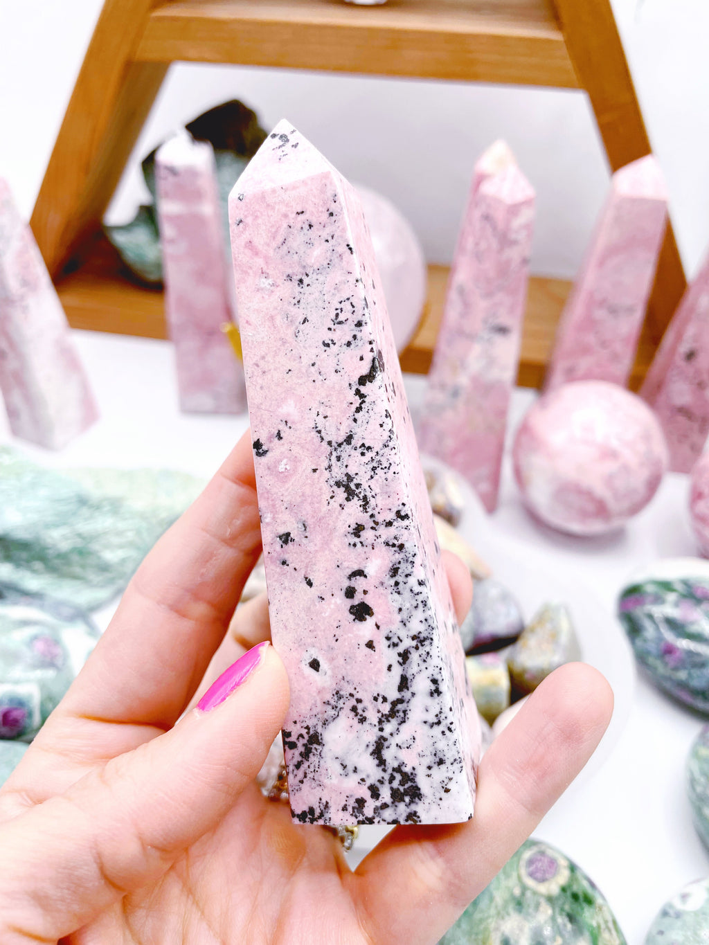 Rhodonite Obelisks