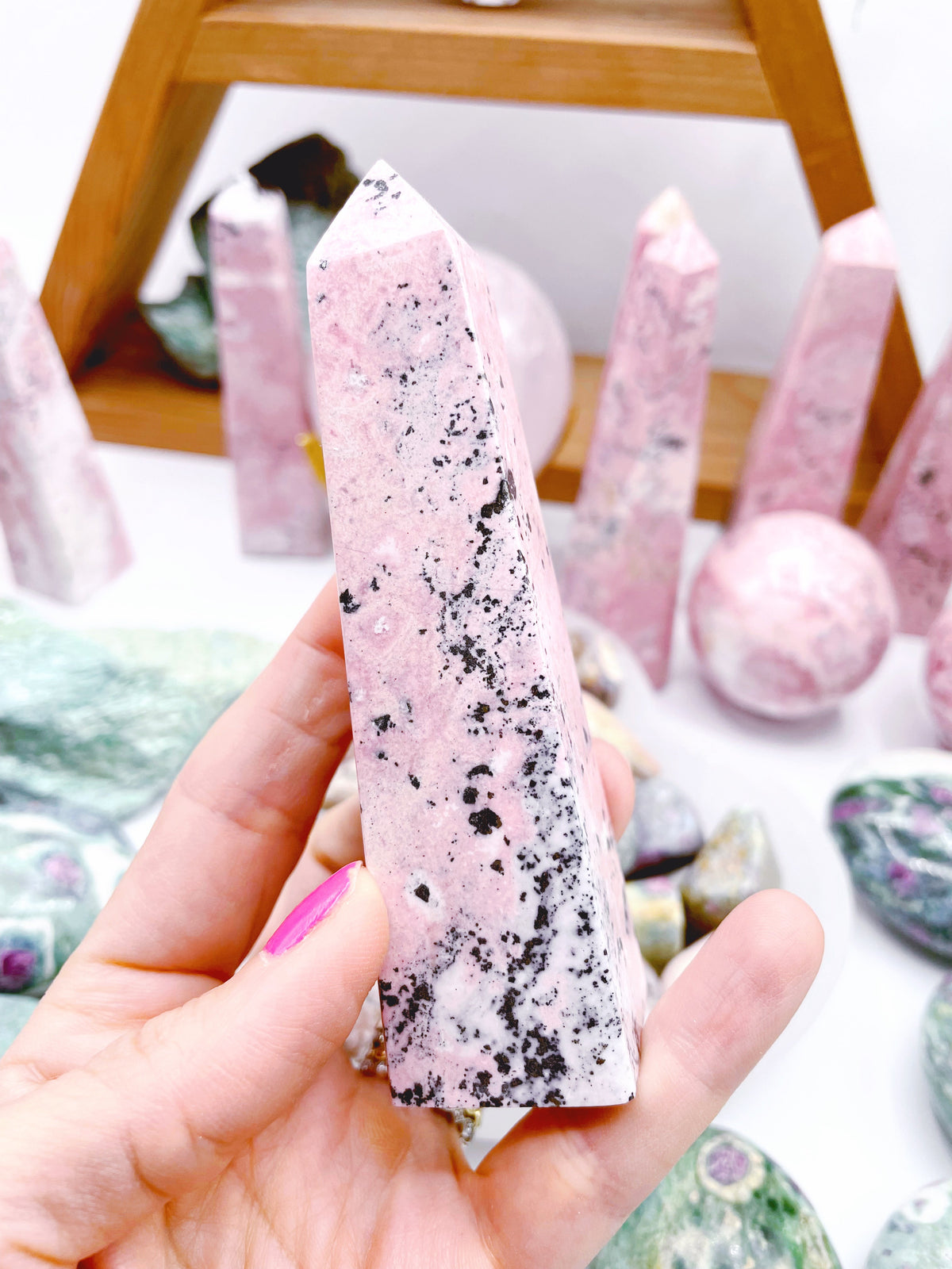 Rhodonite Obelisks