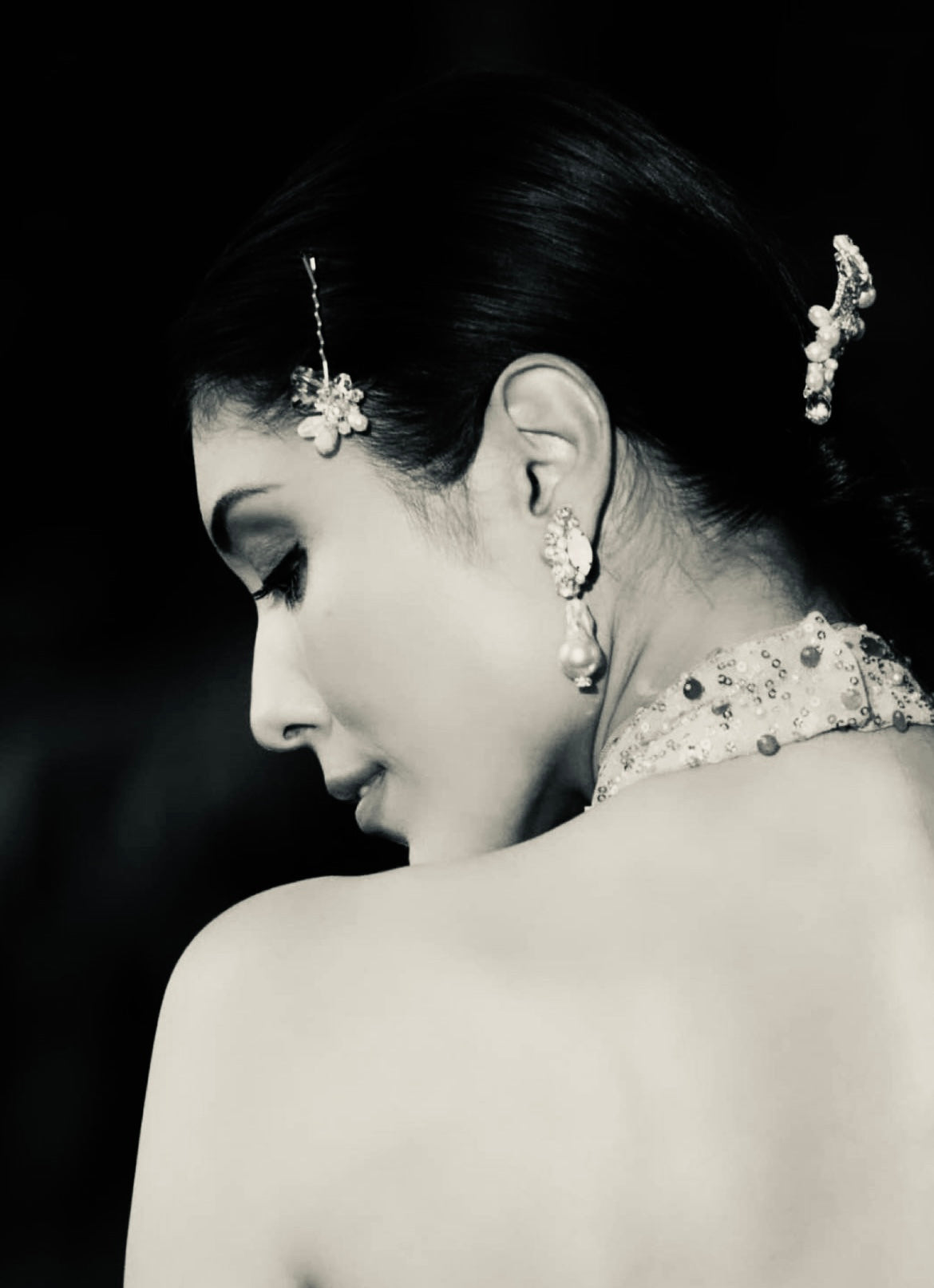 Swarovski Flower Hair Pin