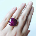 Natural Raw Ruby ring