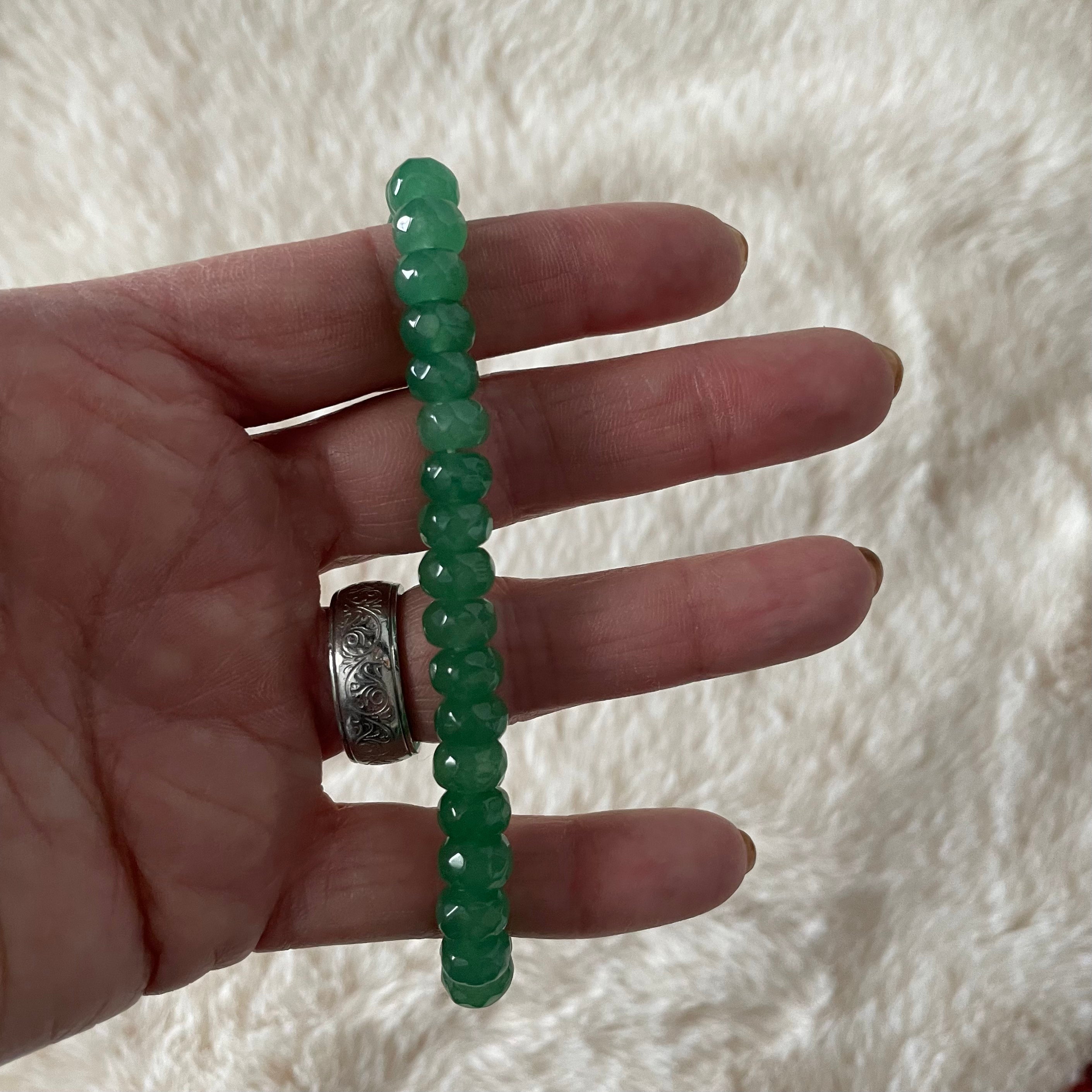 Faceted Rondelle Beaded Bracelets
