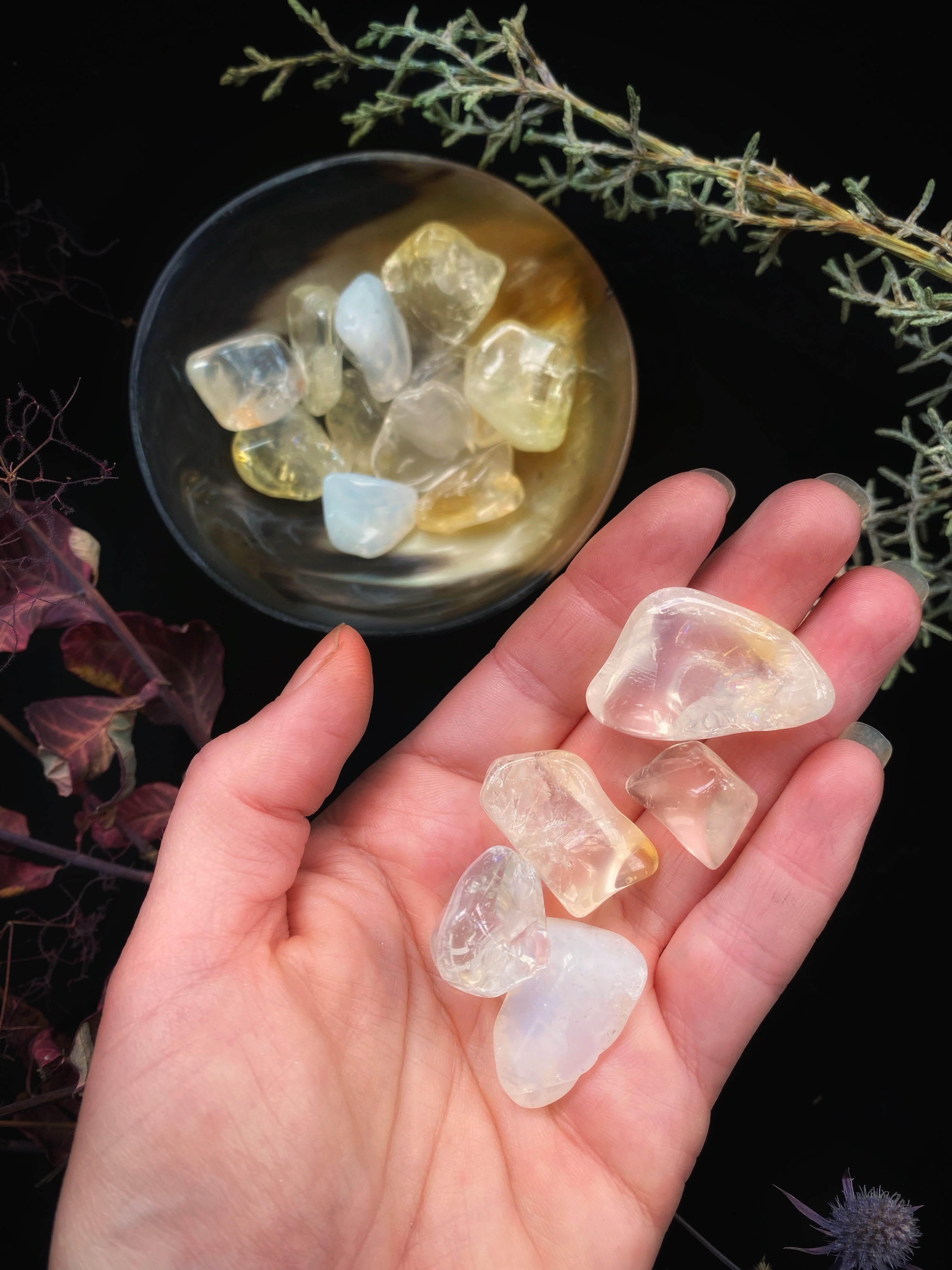 Tumbled (Natural Opalized) Citrine - Natural from Brazil (not irradiated) | Crystals | Wiccan Center