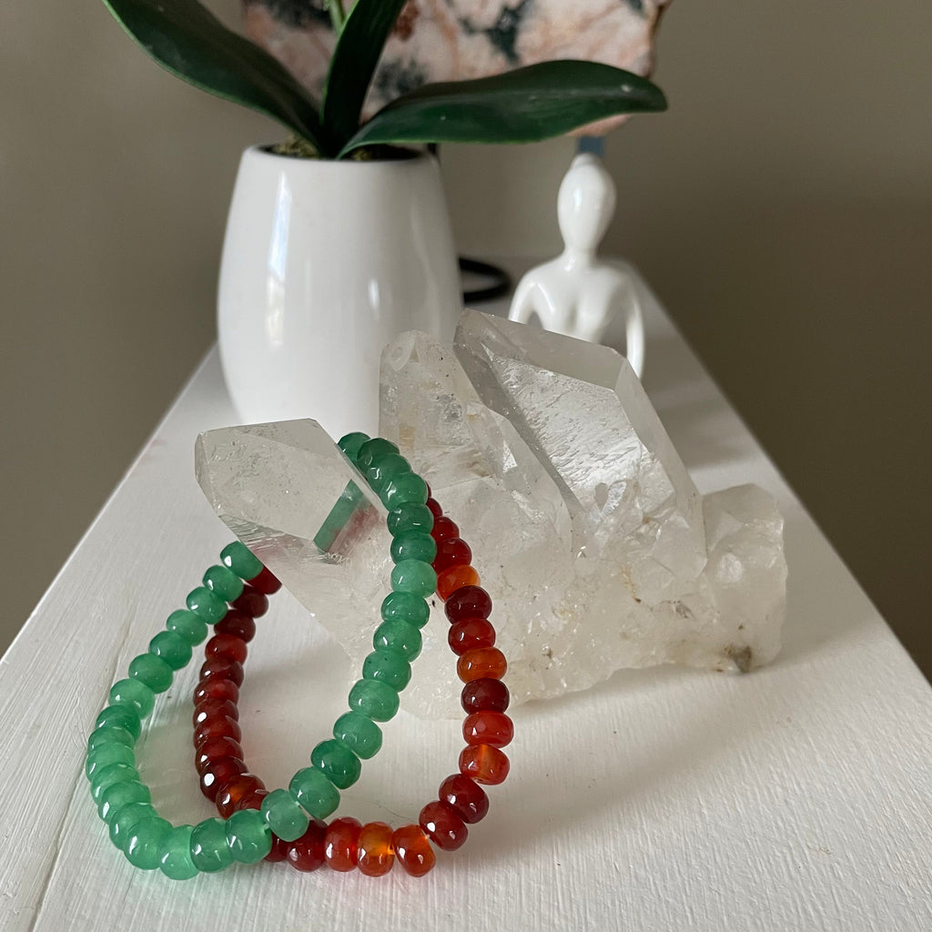Faceted Rondelle Beaded Bracelets