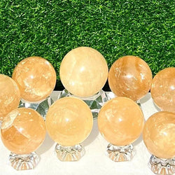 Honey Calcite Sphere | Spheres | Wiccan Center