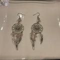 Rose Quartz Dreamcatcher Earrings