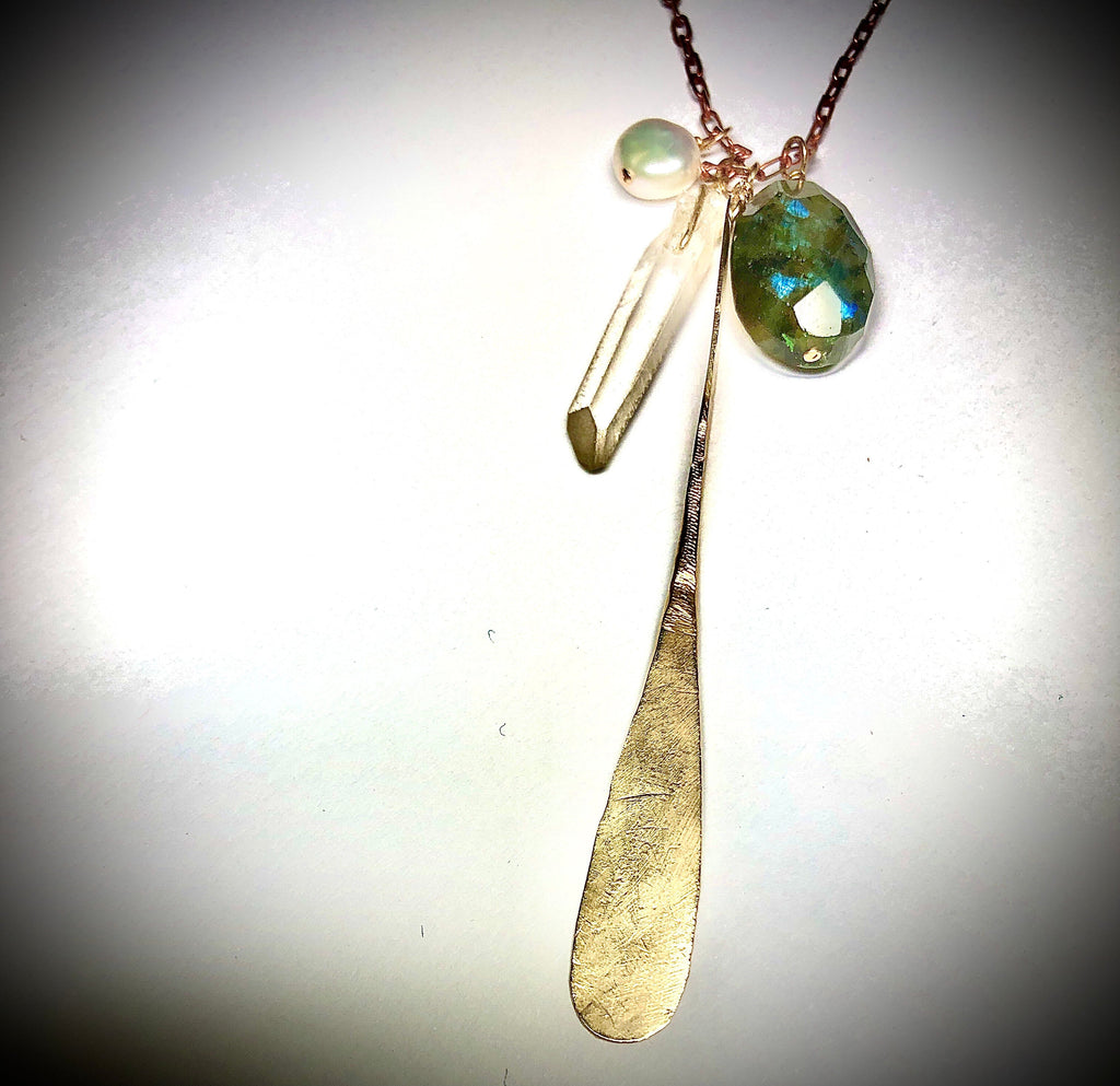 Maine Life long stone necklace