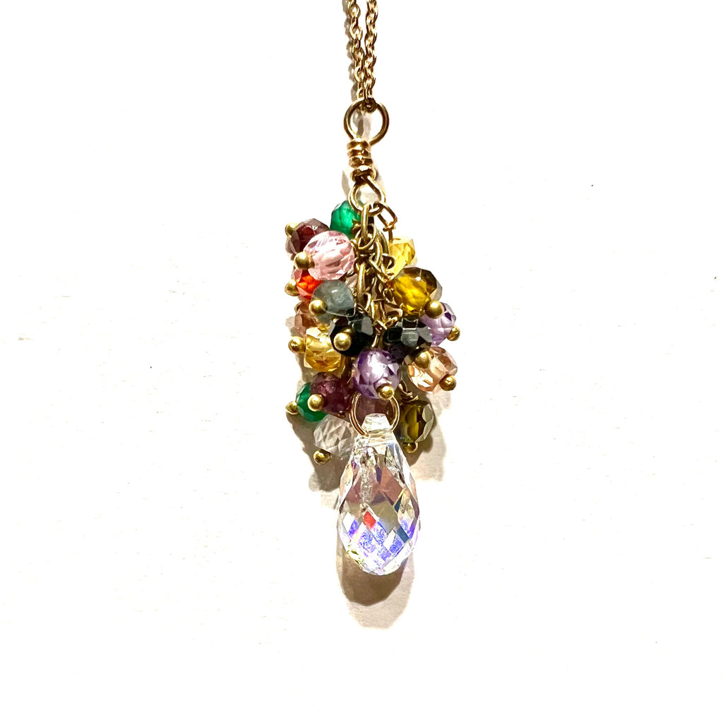 Festival Swarovski Crystal droplet necklace