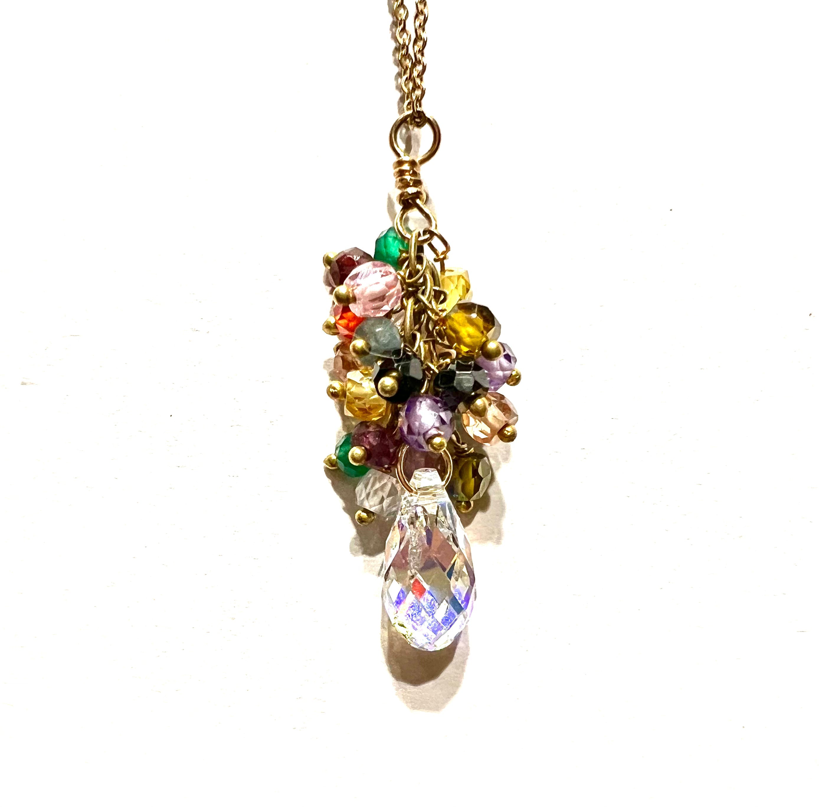 Festival Swarovski Crystal droplet necklace