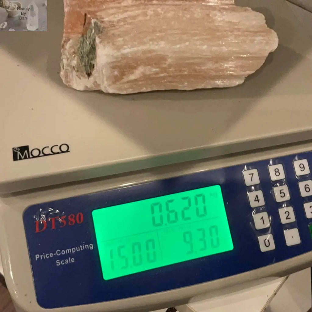 Peach Selenite Rectangular Crystal - 0.62 kg