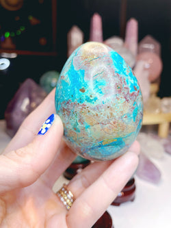 Chrysocolla Egg | | Wiccan Center