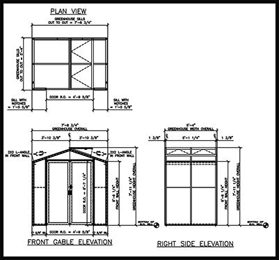 The Sago Greenhouse 5' x 8' | Greenhouse | Wiccan Center