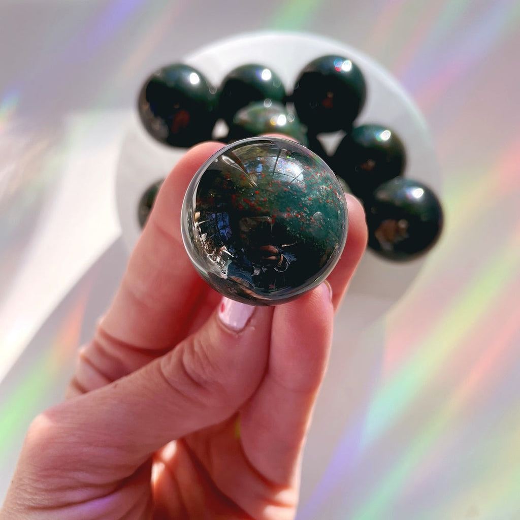 Bloodstone Lil Spheres | | Wiccan Center
