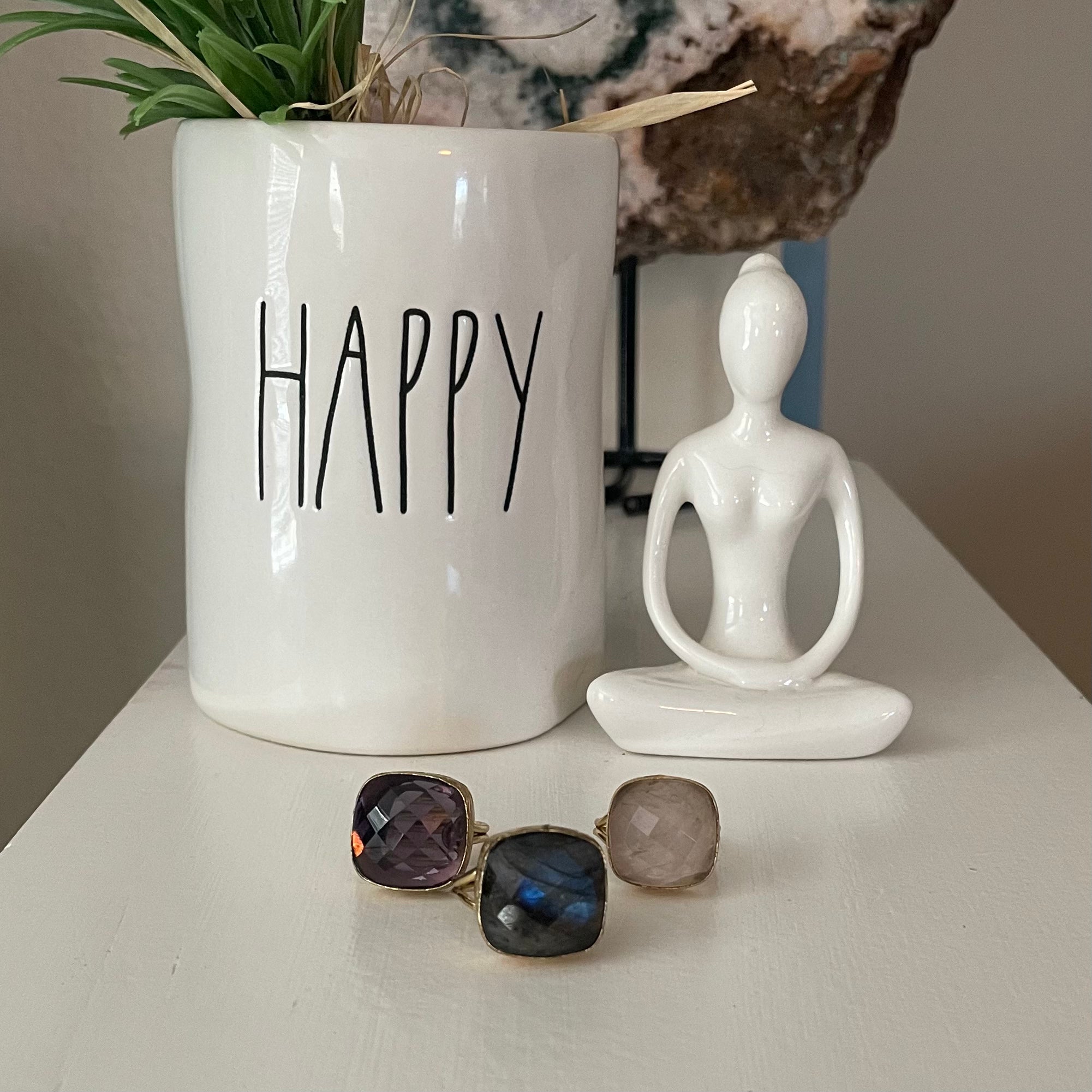 Cushion Cut Gemstone Ring