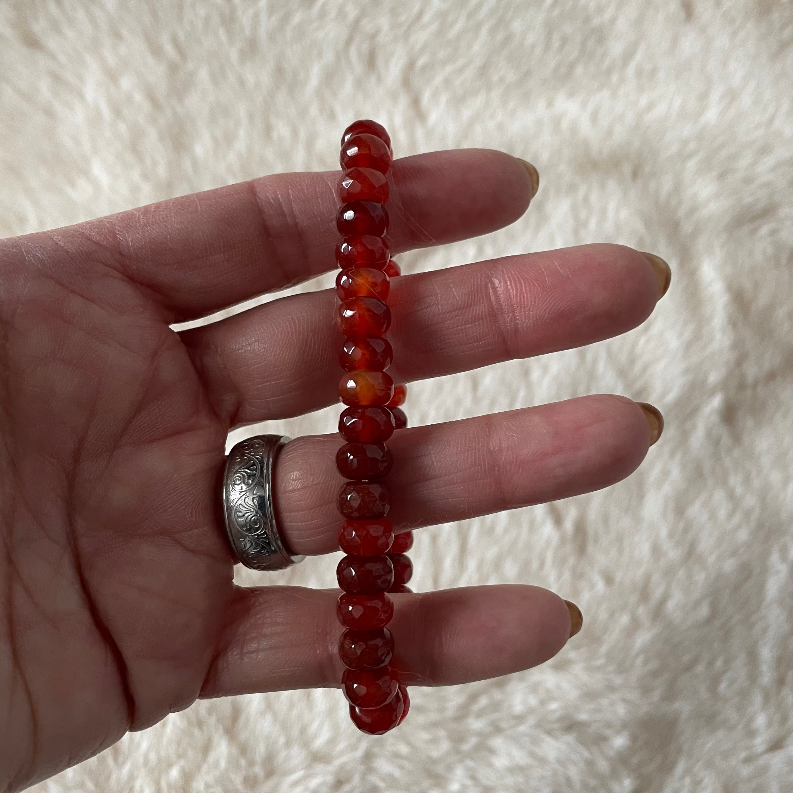 Faceted Rondelle Beaded Bracelets