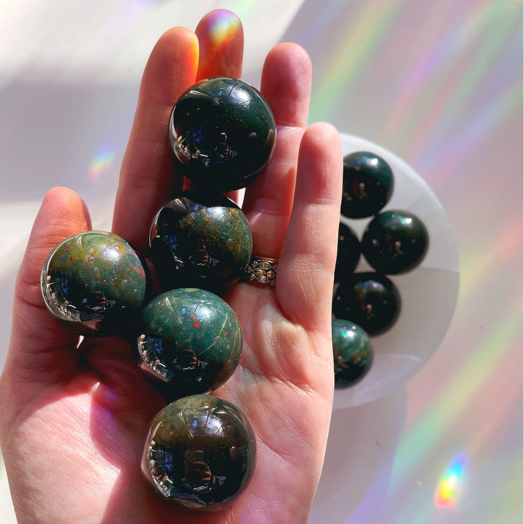 Bloodstone Lil Spheres | | Wiccan Center