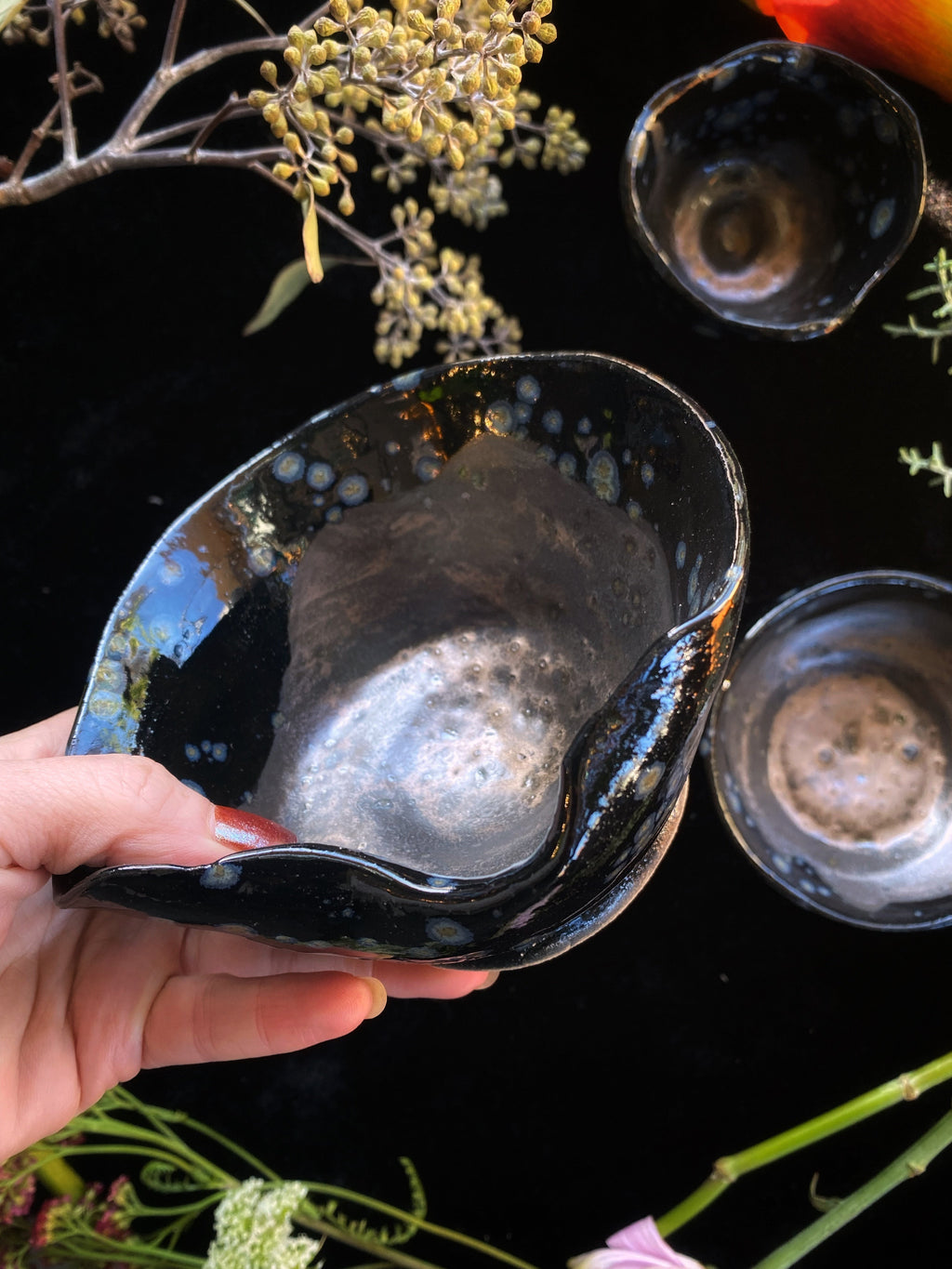 Abalone Luster Glazed Ceramic Bowls and Scrying Vessels | Home and Hearth | Wiccan Center