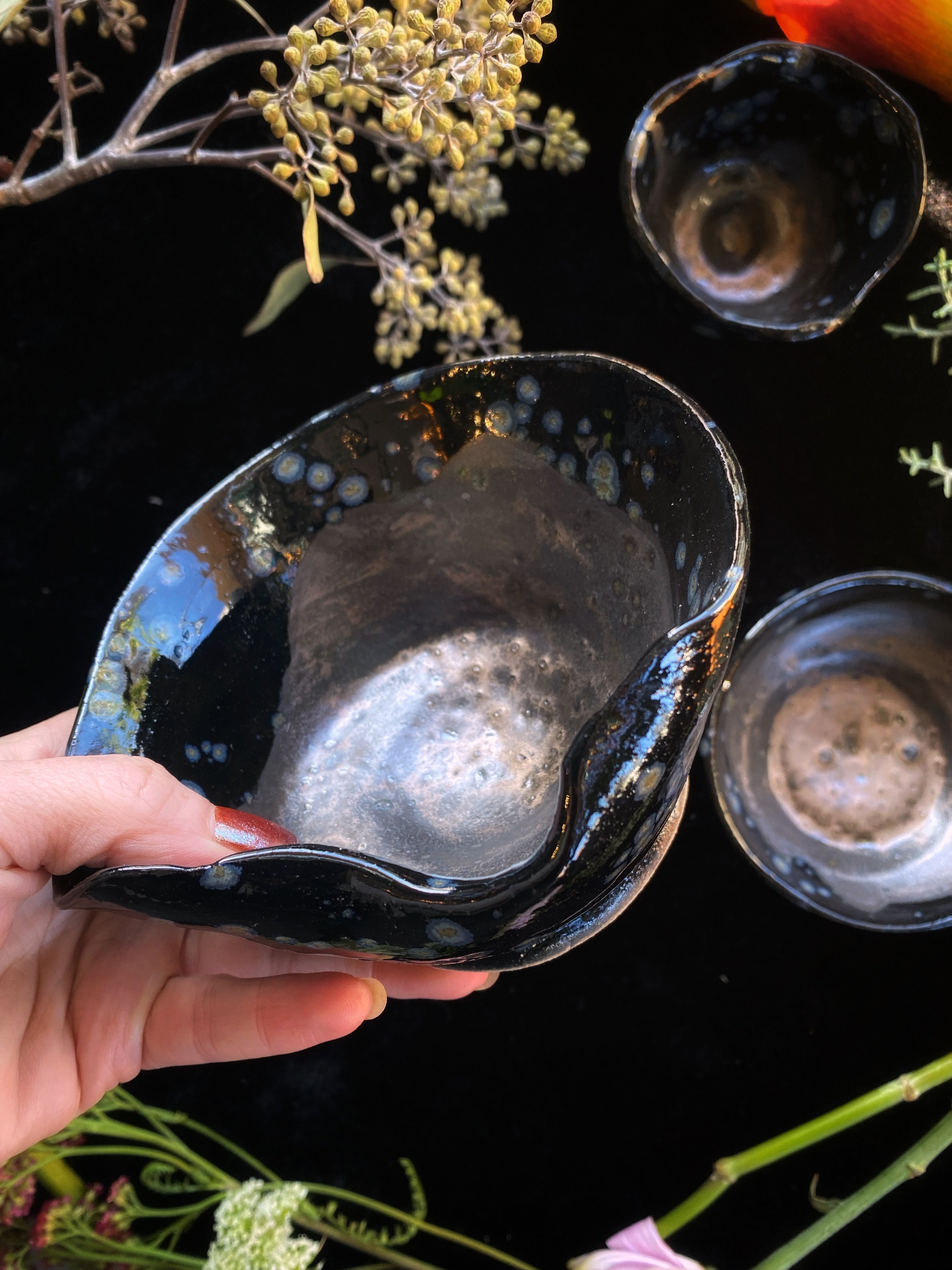 Abalone Luster Glazed Ceramic Bowls and Scrying Vessels | Home and Hearth | Wiccan Center