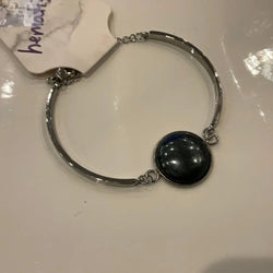 Hematite Stainless Steel Bracelet | Bracelet | Wiccan Center