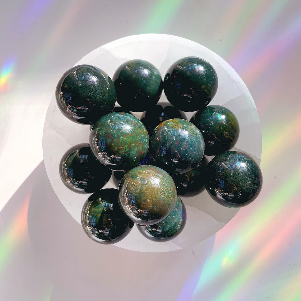 Bloodstone Lil Spheres | | Wiccan Center