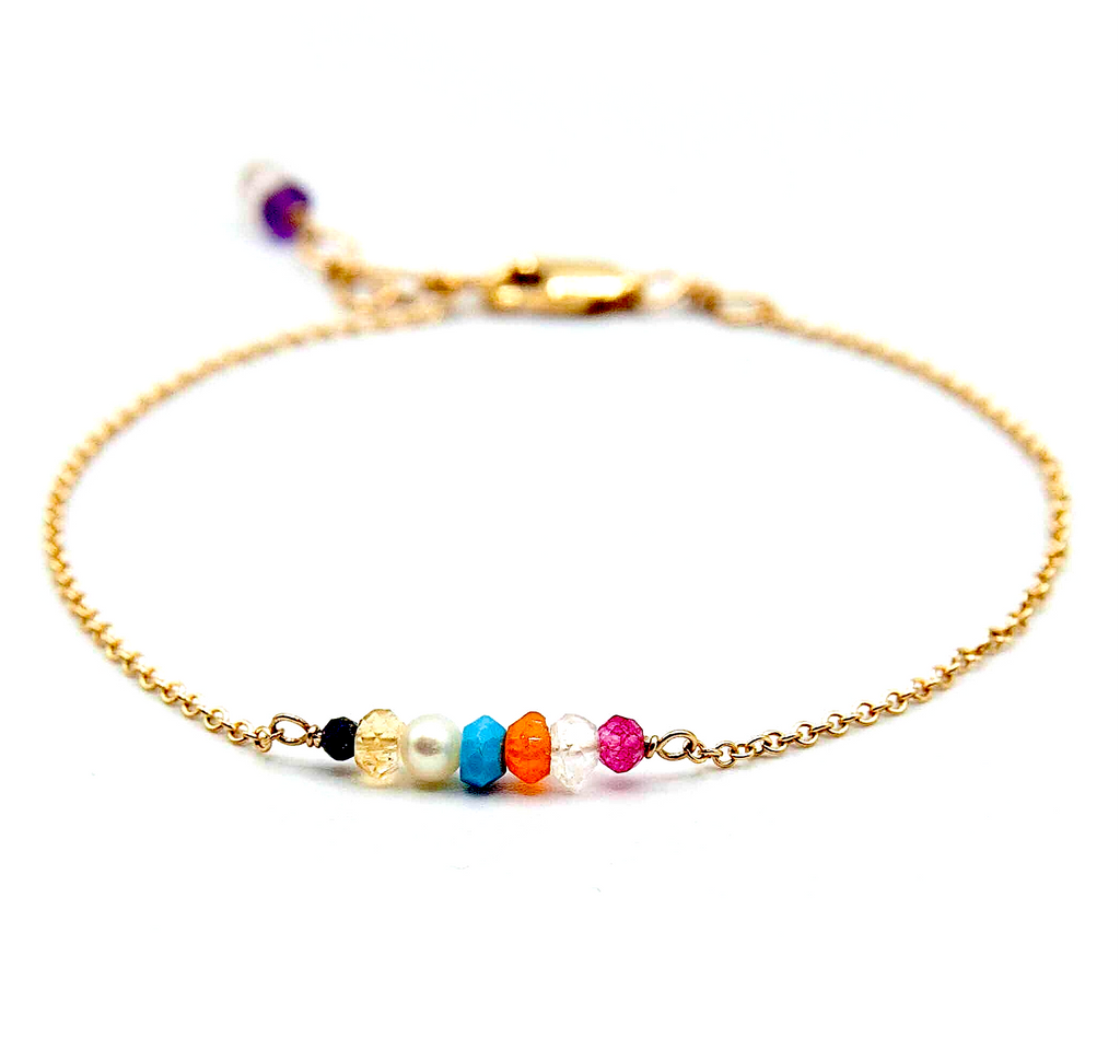 Pregnancy Stones bracelet with Swarovski Clasp