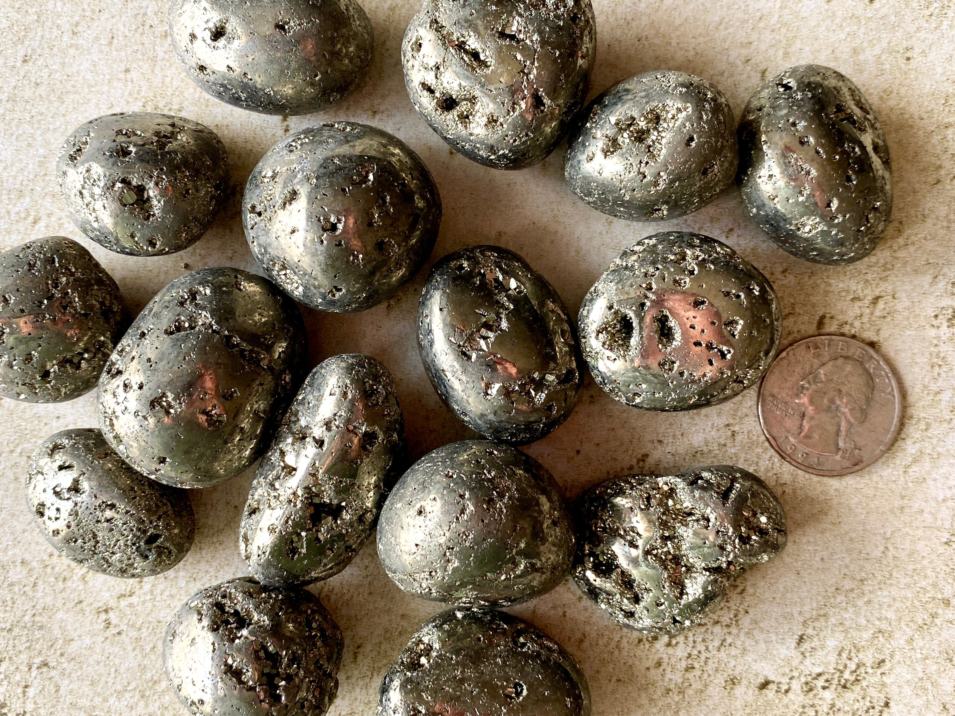 Tumbled Pyrite | Crystals | Wiccan Center