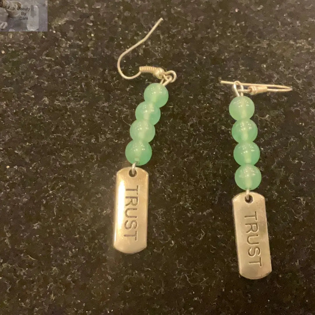 Aventurine Trust Earrings - Hypoallergenic Stainless Steel