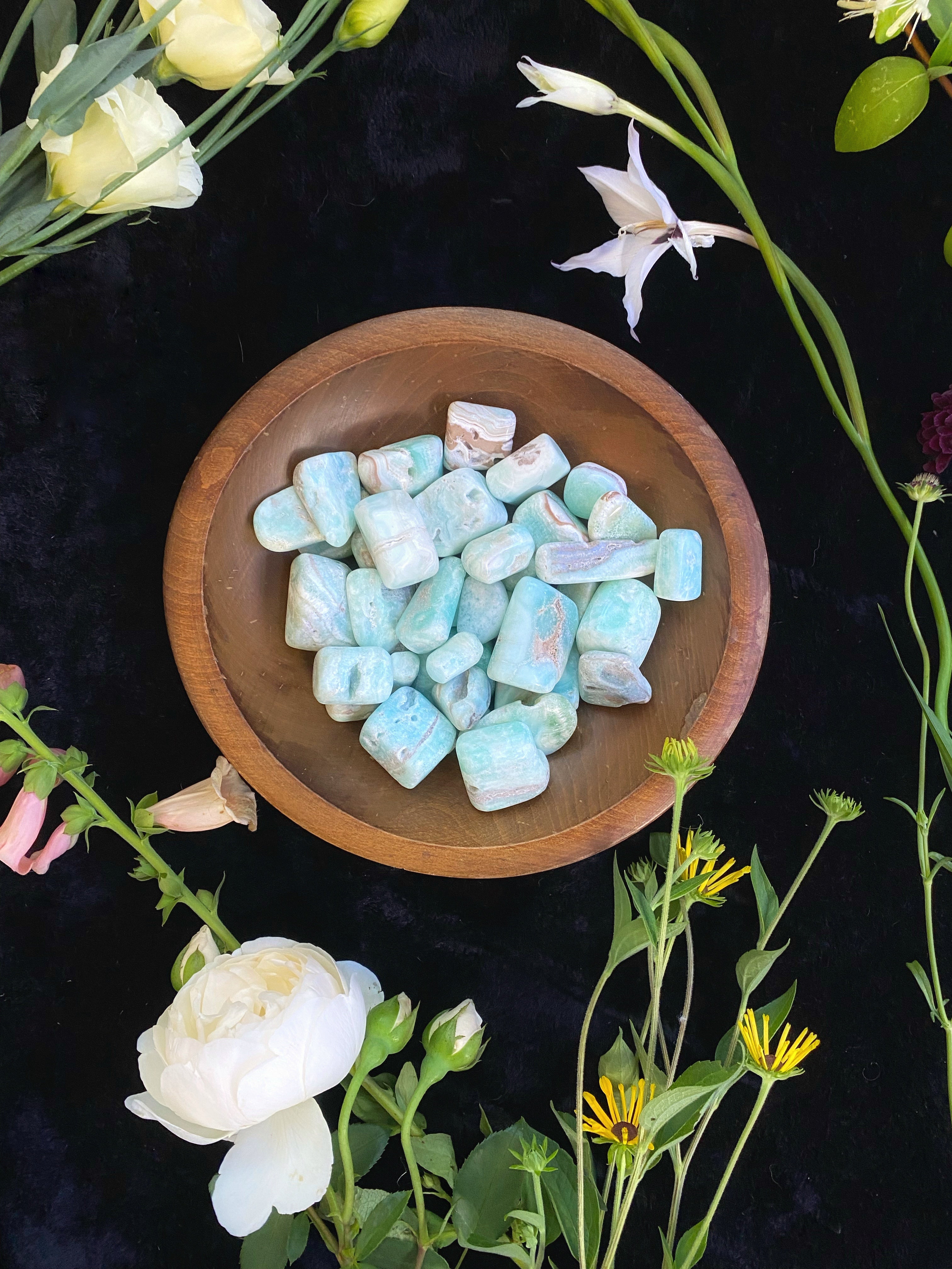 Blue Aragonite - Tumbled | Crystals | Wiccan Center