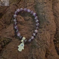 Amethyst Hamsa Bracelet