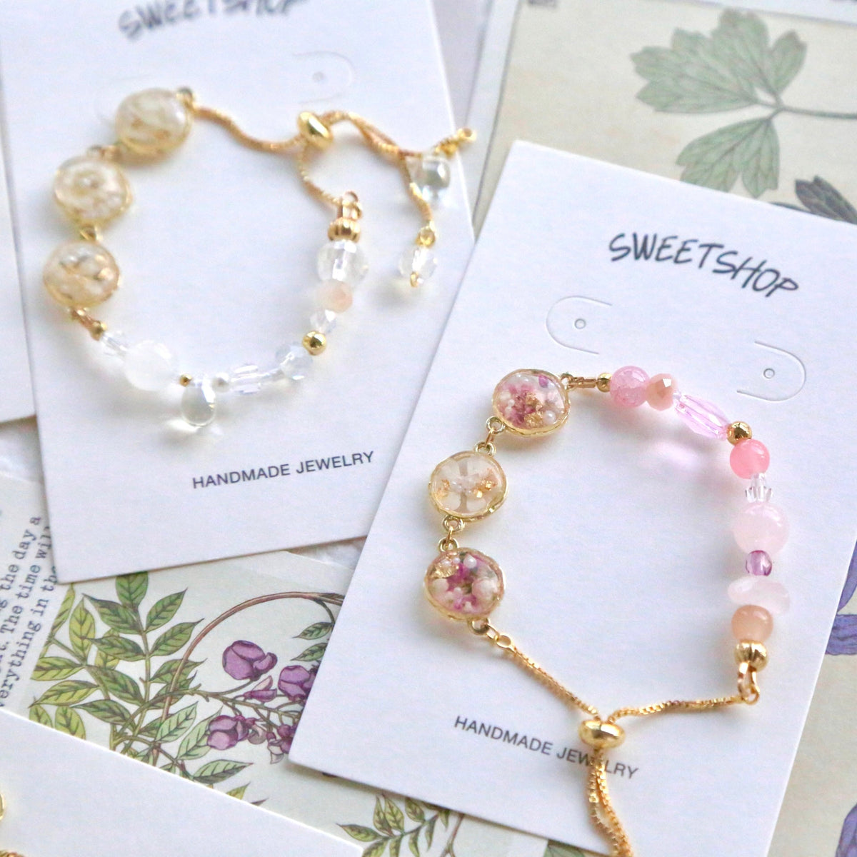 Resin Spring Flower Bracelets