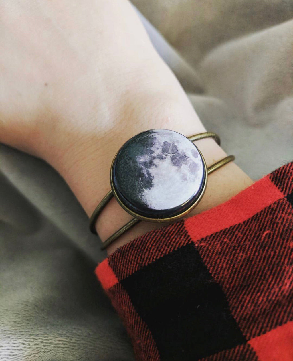 Interchangeable Moon Phase Cuff Bracelet | Bracelet | Wiccan Center