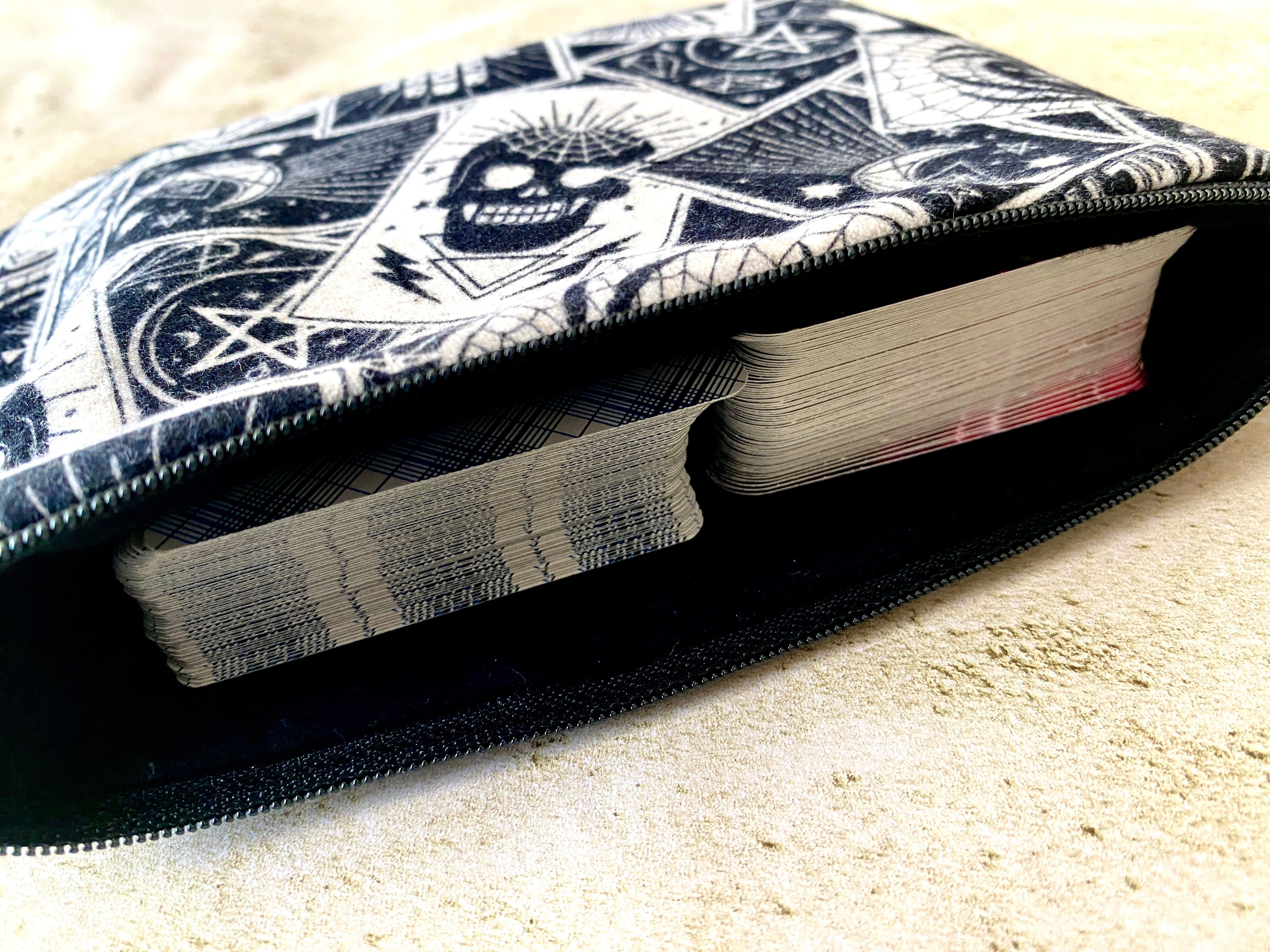 Witchy Tarot Bag - Goth Zipper Pouch