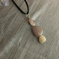 Amethyst Necklace on Leather Cord