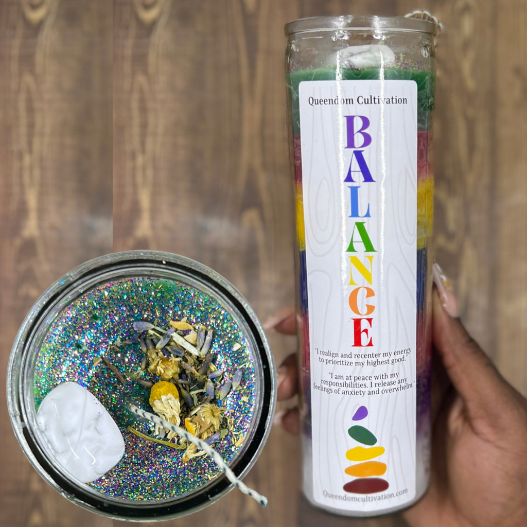 Balance Crystal Intention Candle | Candles | Wiccan Center