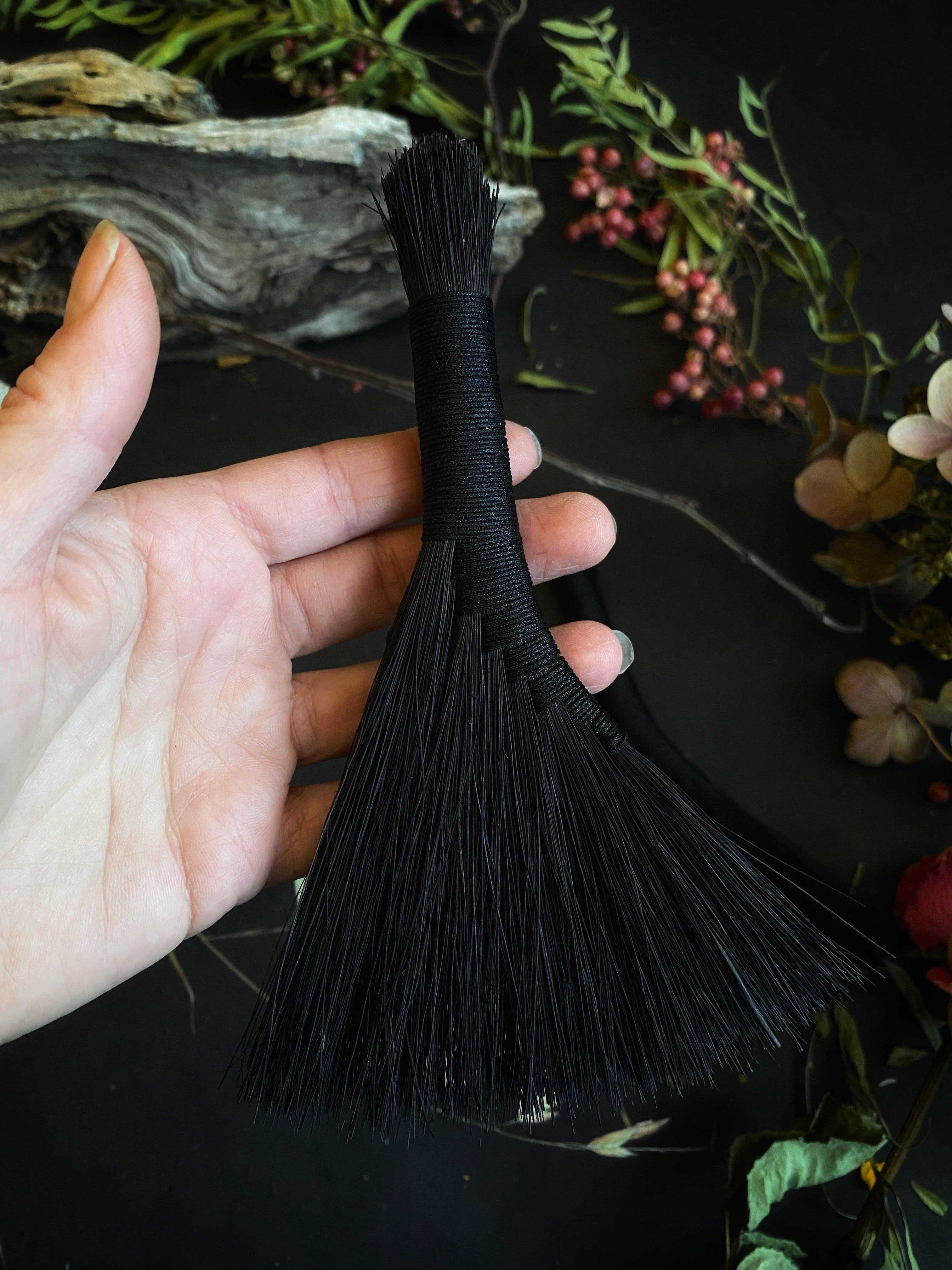 Black Altar Brooms - 6- 7” Tampico | Broom | Wiccan Center