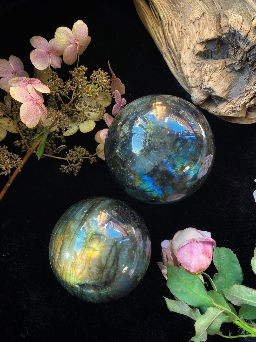 Labradorite Crystal Sphere - Med - XL Scrying Balls | Crystals | Wiccan Center