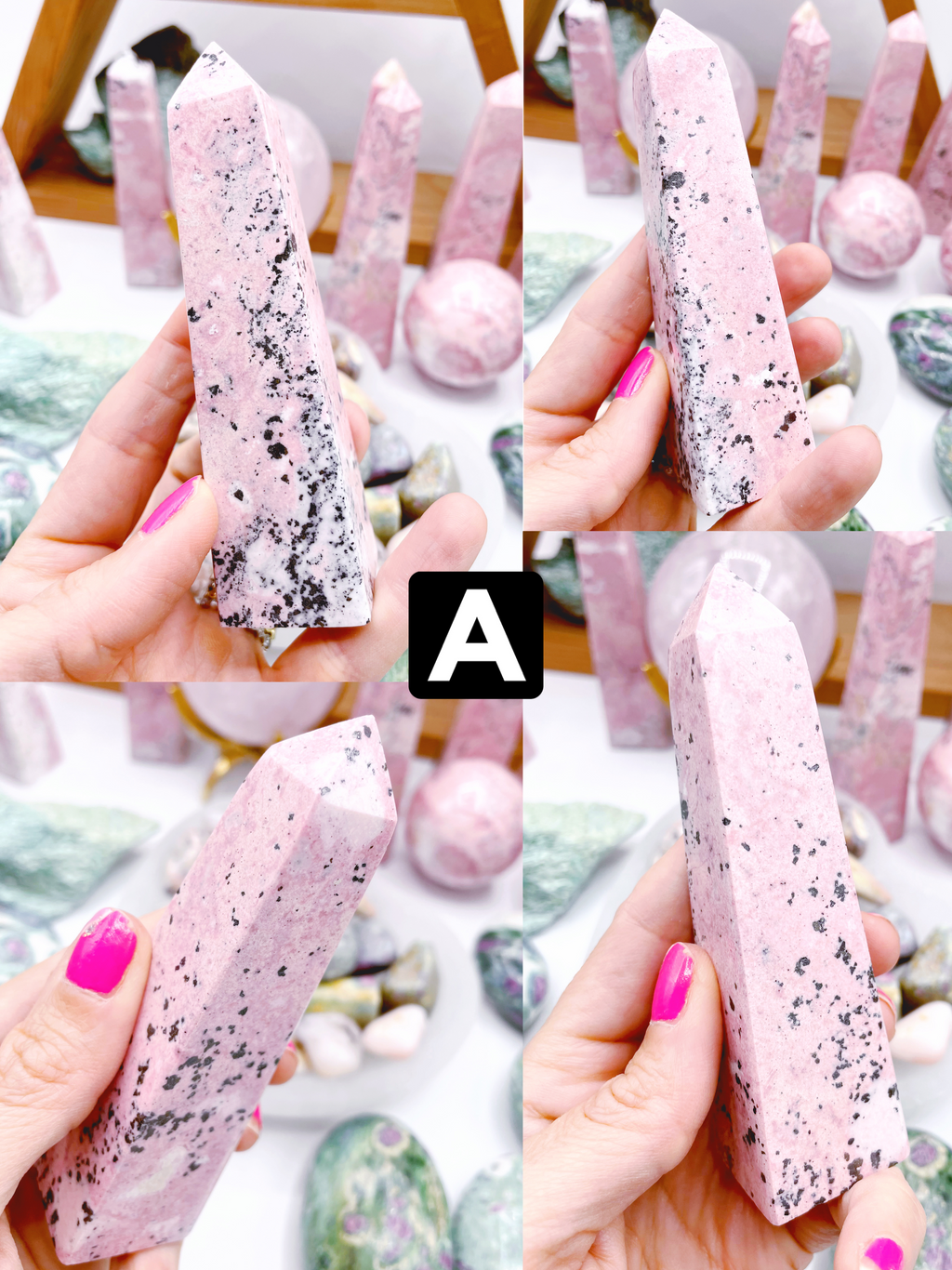 Rhodonite Obelisks