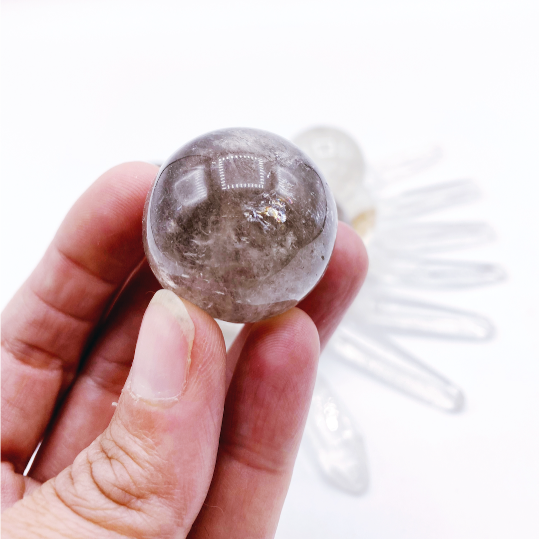 Lil’ Smoky Quartz Spheres